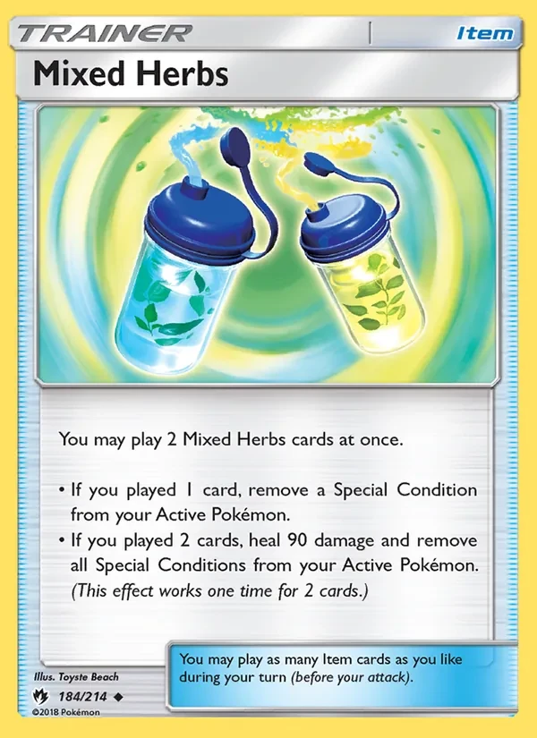 Mixed Herbs 184/214 Lost Thunder Pokémon card
