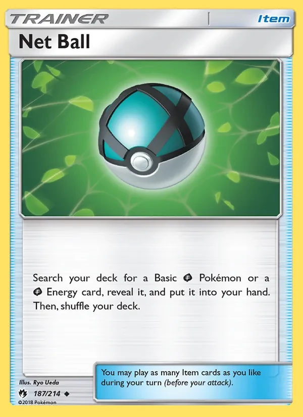 Net Ball 187/214 Lost Thunder Pokémon card