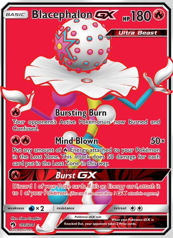 Blacephalon GX 199/214 Lost Thunder Pokémon card