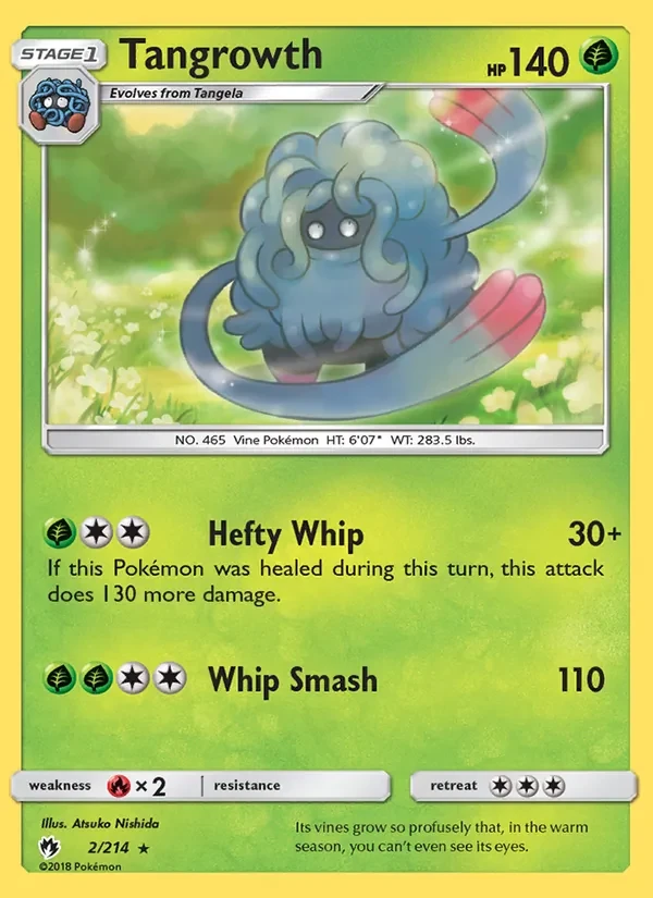 Tangrowth 2/214 Lost Thunder Pokémon kaart