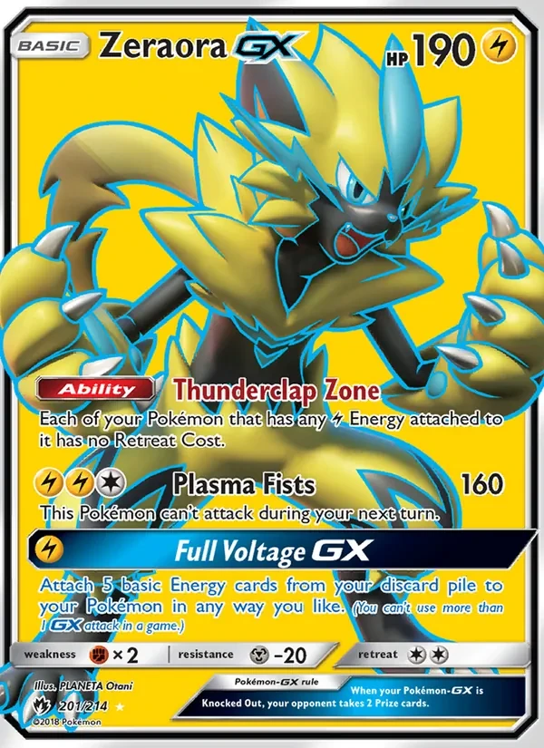 Zeraora GX 201/214 Lost Thunder Pokémon card