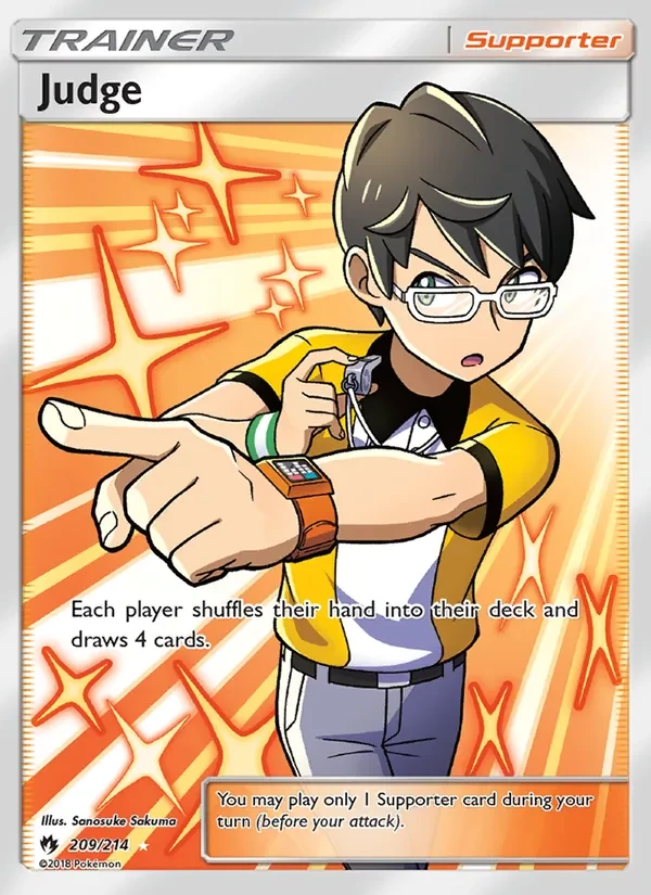 Judge 209/214 Lost Thunder Pokémon Karte