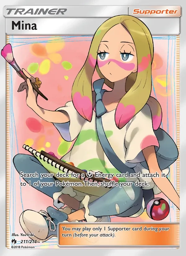 Mina 211/214 Lost Thunder Pokémon card