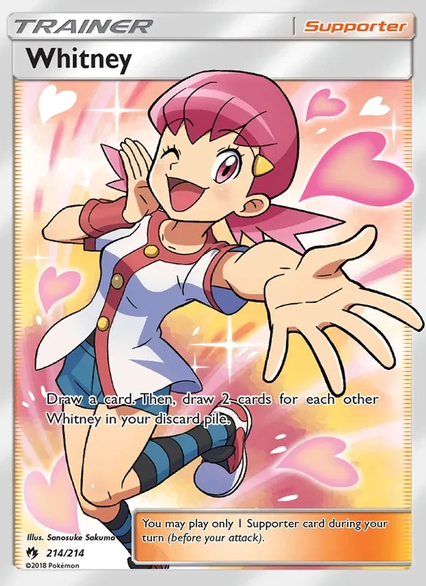 Carta Pokémon Whitney 214/214 Lost Thunder