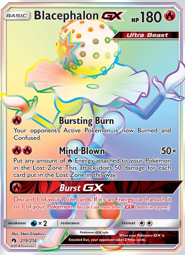 Blacephalon GX 219/214 Lost Thunder Pokémon card