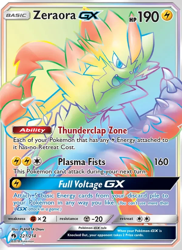Zeraora GX 221/214 Lost Thunder Pokémon card