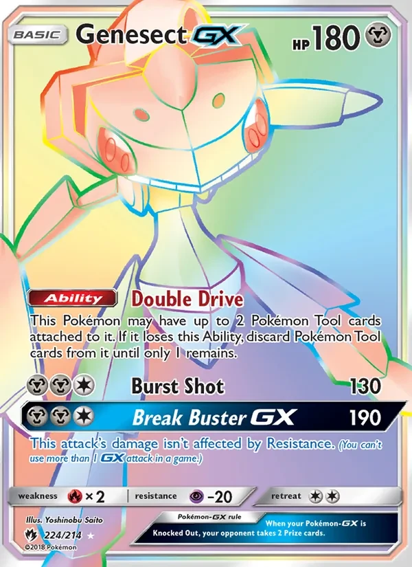 Genesect GX 224/214 Lost Thunder Pokémon card