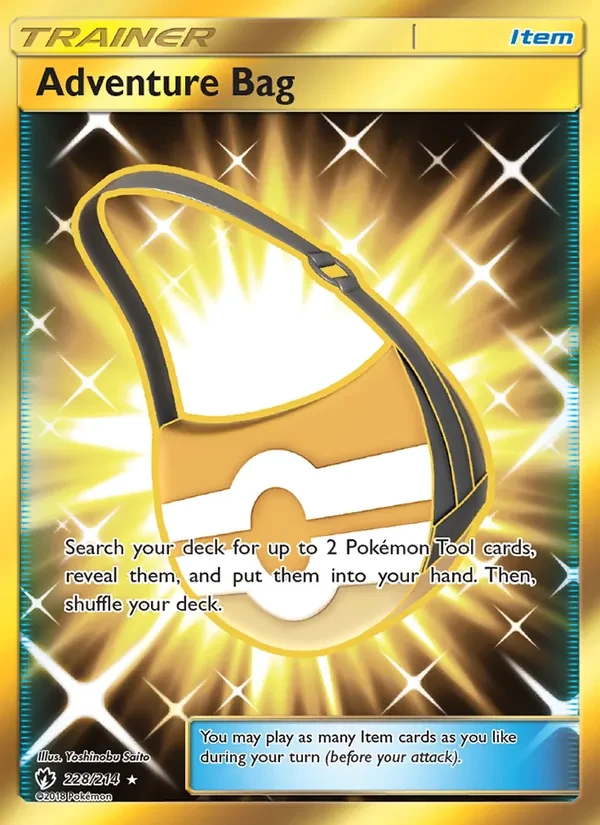 Adventure Bag 228/214 Lost Thunder Pokémon Karte