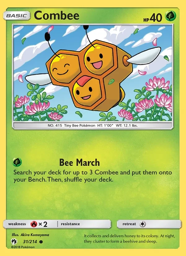 Combee 31/214 Lost Thunder Pokémon card