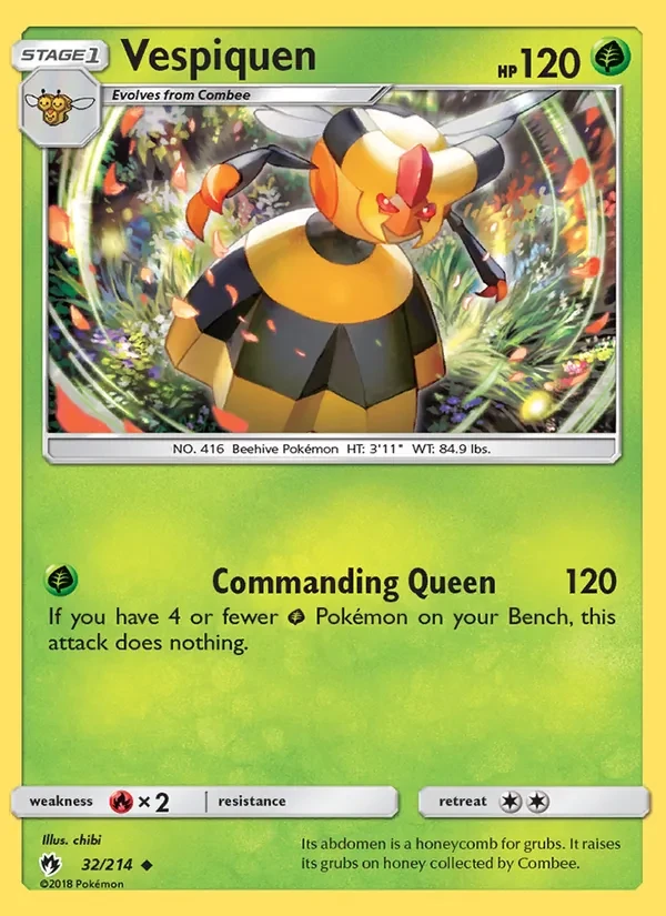 Vespiquen 32/214 Lost Thunder Pokémon card