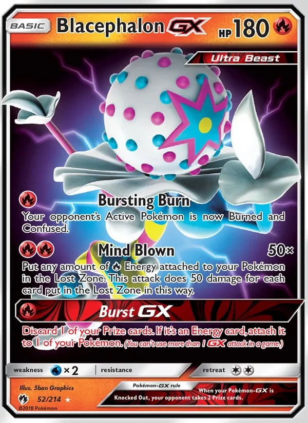 Blacephalon GX 52/214 Lost Thunder Pokémon card