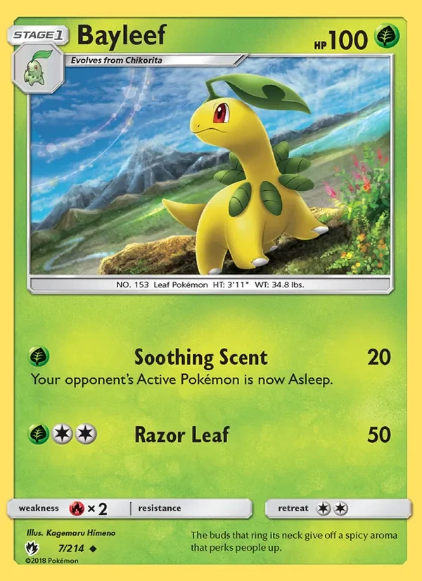 Bayleef 7/214 Lost Thunder Pokémon card
