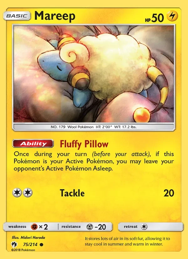 Mareep 75/214 Lost Thunder Pokémon card