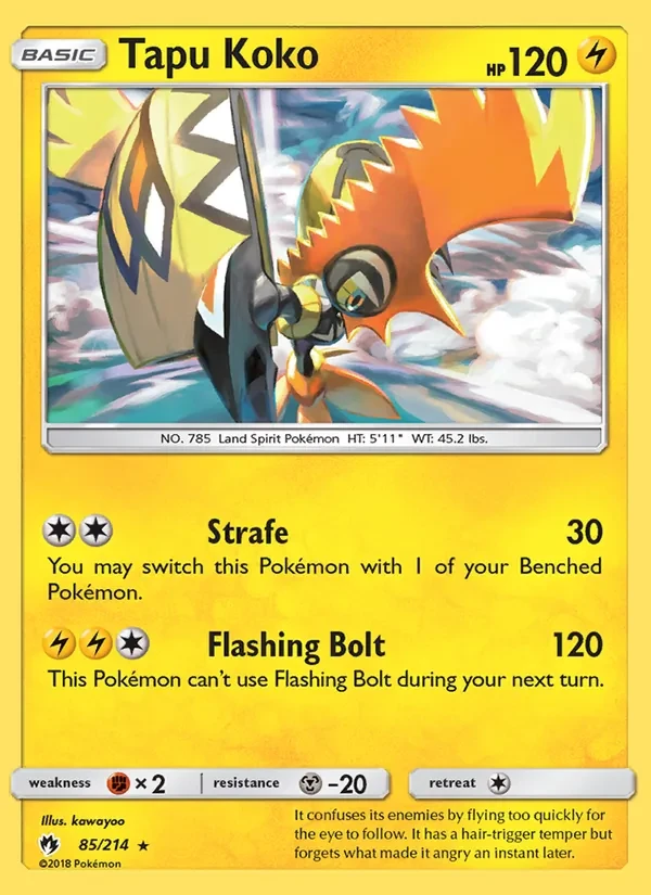 Tapu Koko 85/214 Lost Thunder Pokémon card
