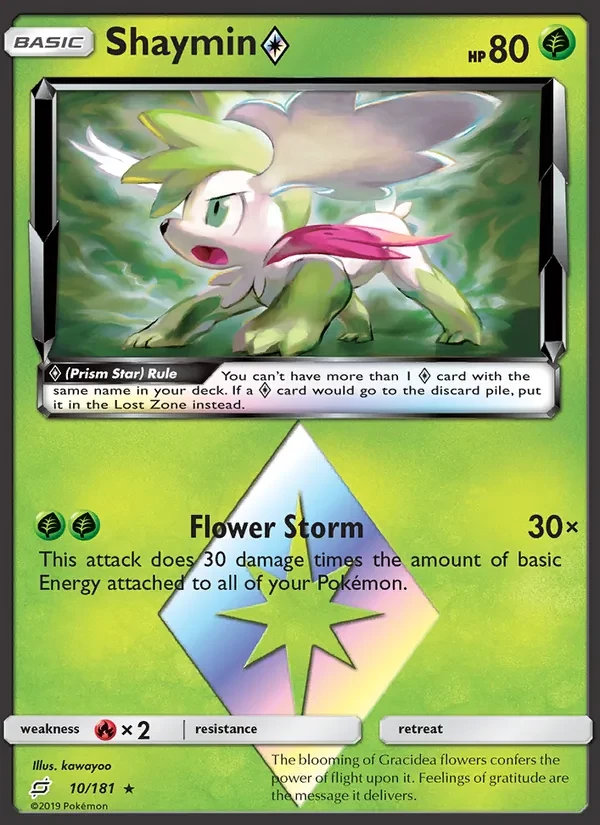 Shaymin ◇ 10/181 Team Up Pokémon Karte