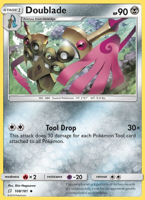 Doublade 108/181 Team Up Pokémon card