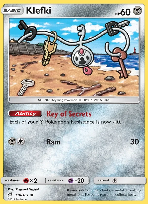Klefki 110/181 Team Up Pokémon card