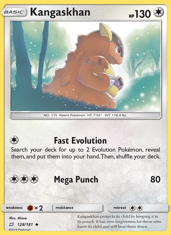 Kangaskhan 128/181 Team Up Pokémon card