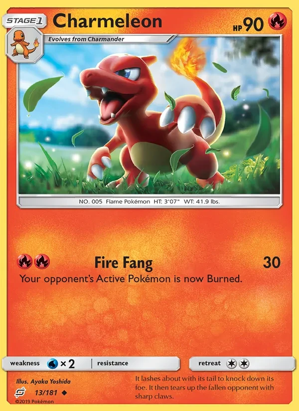 Carte Pokémon Charmeleon 13/181 Team Up