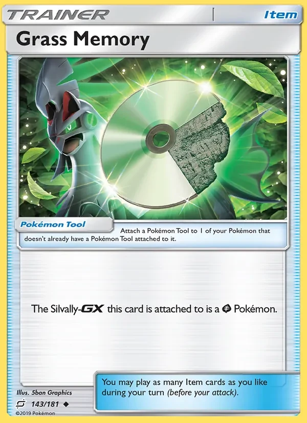 Grass Memory 143/181 Team Up Pokémon Karte