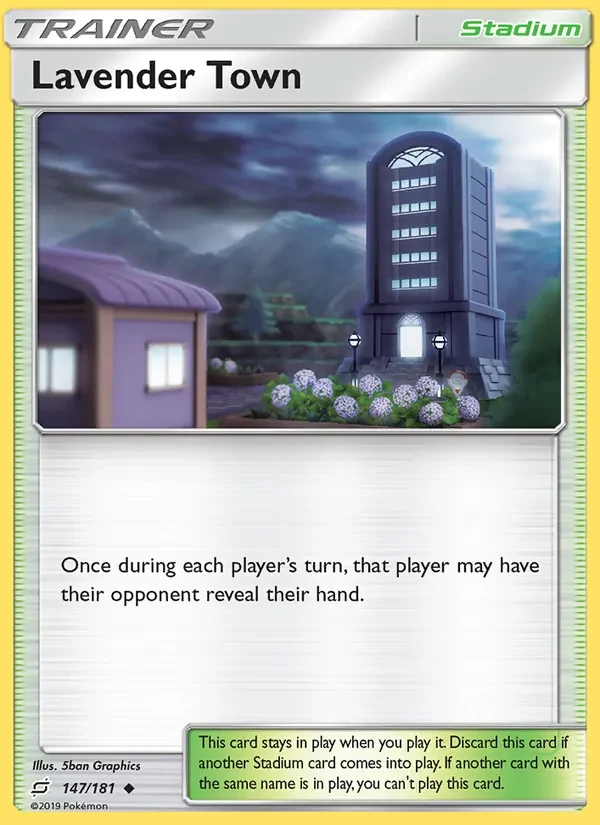 Lavender Town 147/181 Team Up Pokémon Karte