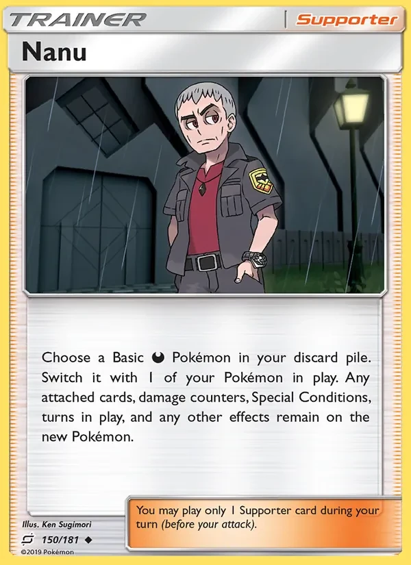 Nanu 150/181 Team Up Pokémon card