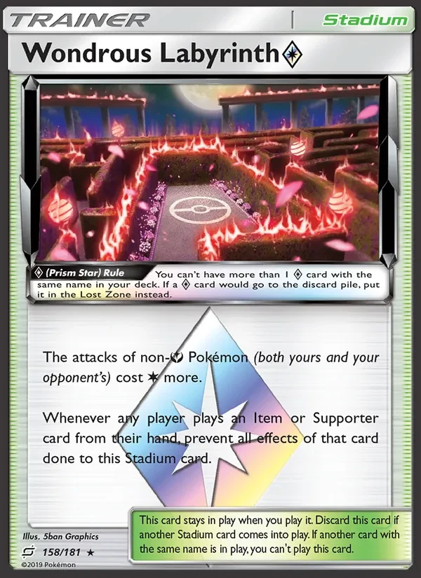 Wondrous Labyrinth ◇ 158/181 Team Up Pokémon card