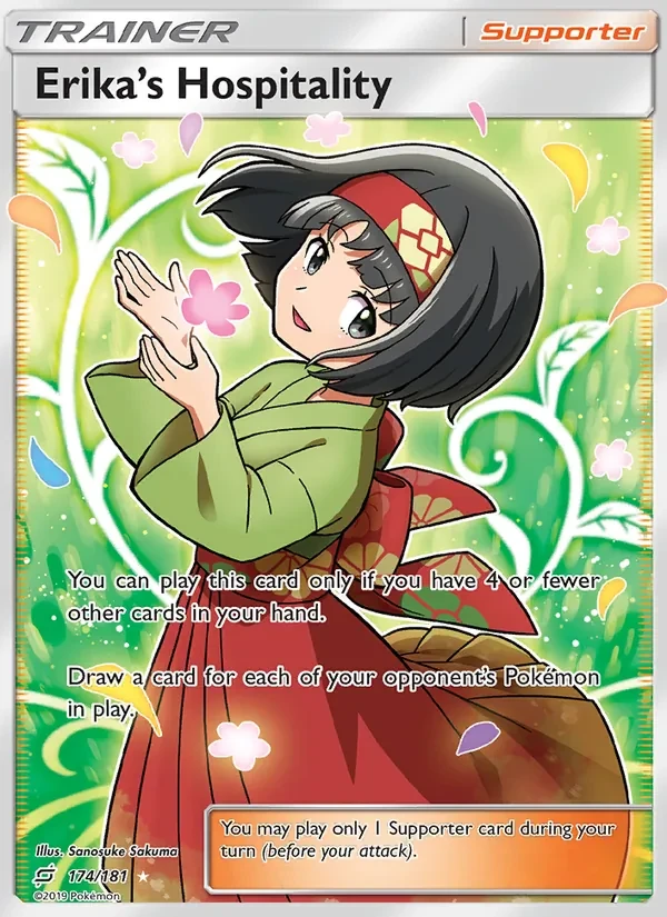 Erika’s Hospitality 174/181 Team Up Pokémon card