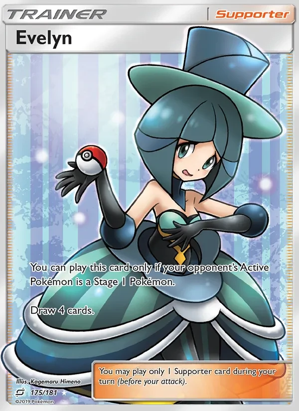 Evelyn 175/181 Team Up Pokémon card