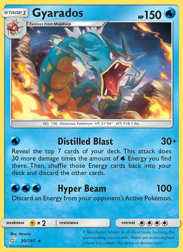 Gyarados 30/181 Team Up Pokémon card