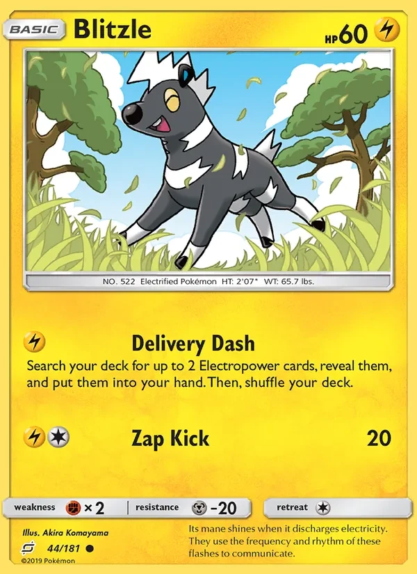 Blitzle 44/181 Team Up Pokémon Karte