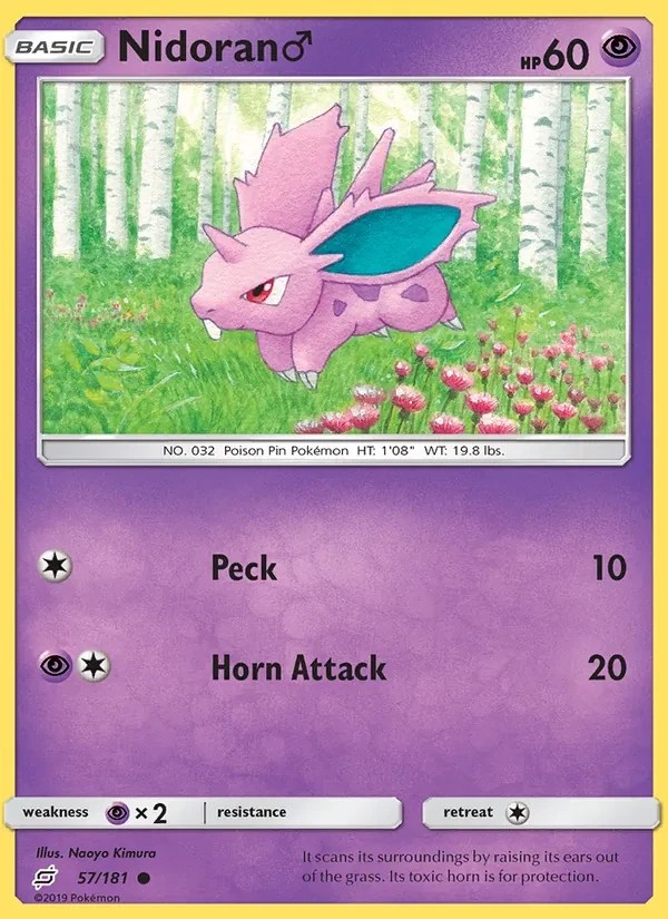 Nidoran♂ 57/181 Team Up Pokémon card