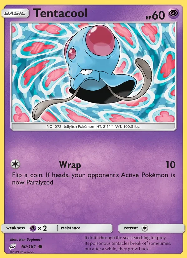 Tentacool 60/181 Team Up Pokémon card