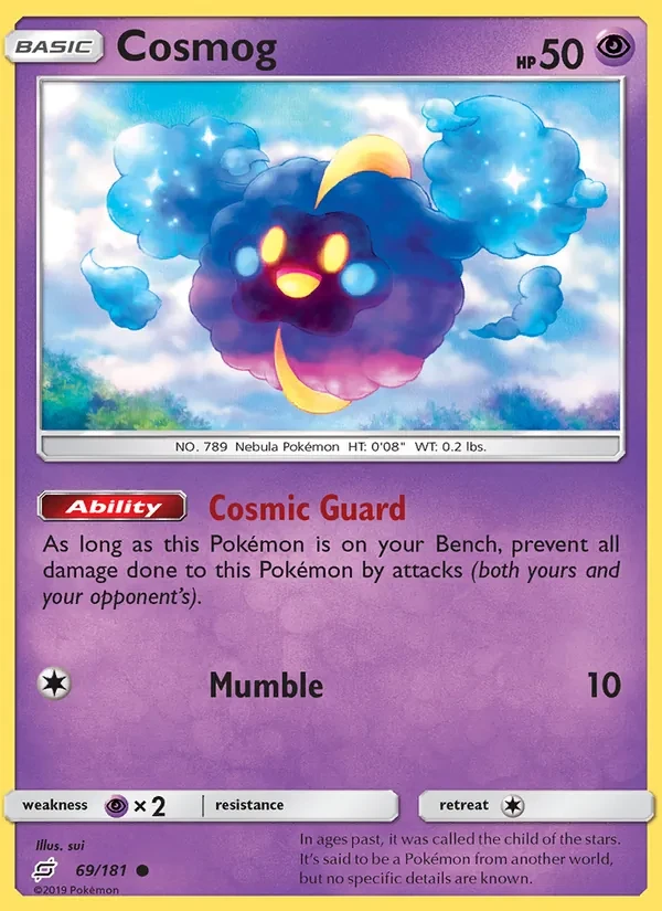 Cosmog 69/181 Team Up Pokémon card