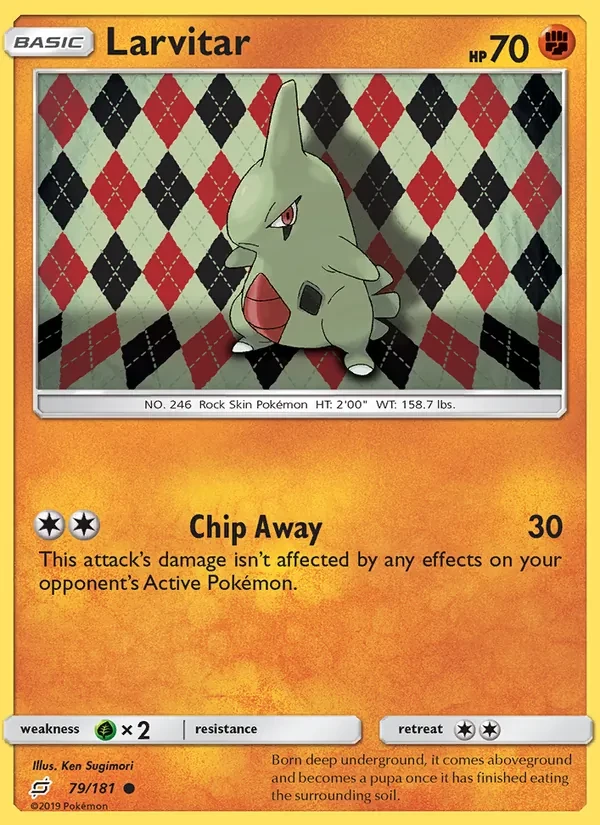 Larvitar 79/181 Team Up Pokémon card