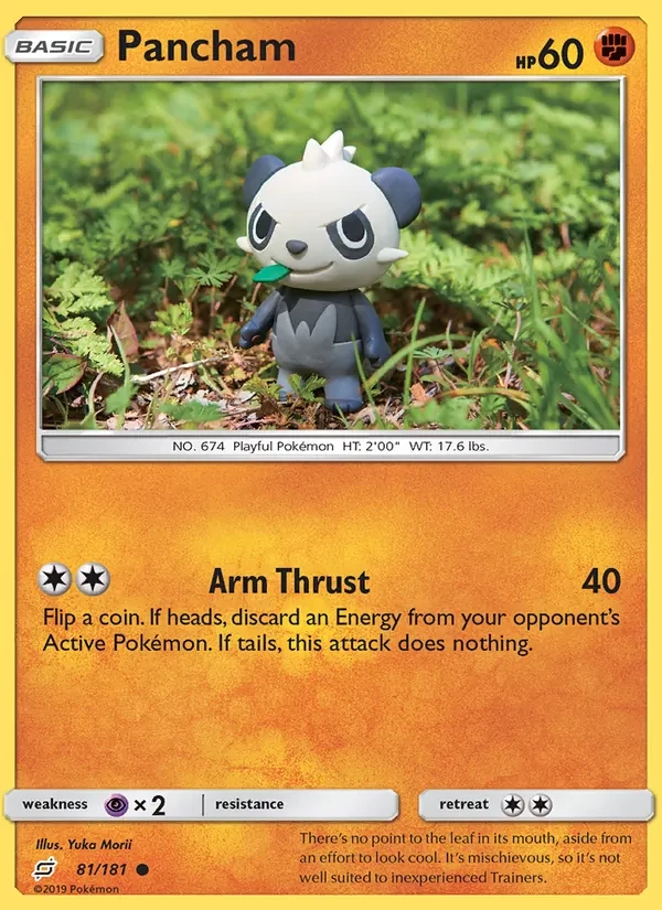 Pancham 81/181 Team Up Pokémon Karte