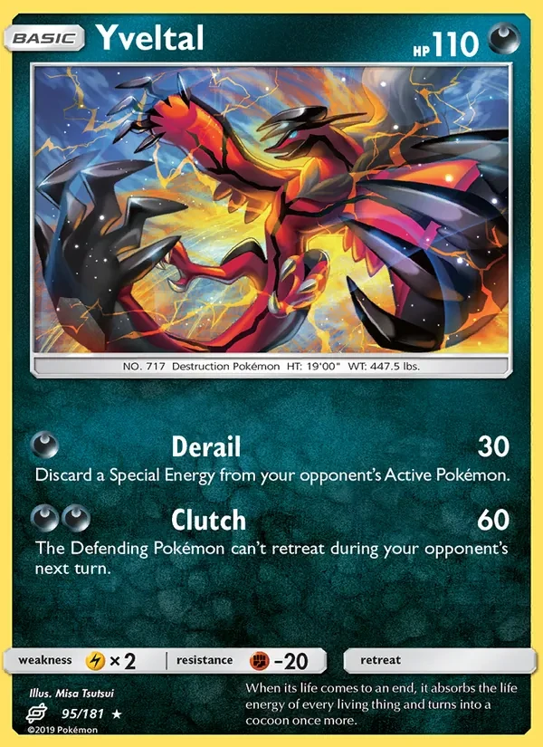Yveltal 95/181 Team Up Pokémon card