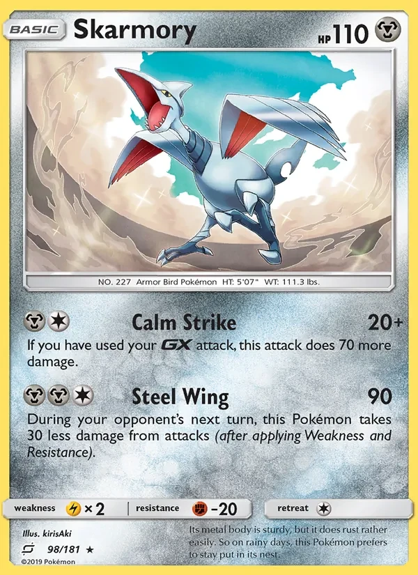 Skarmory 98/181 Team Up Pokémon card