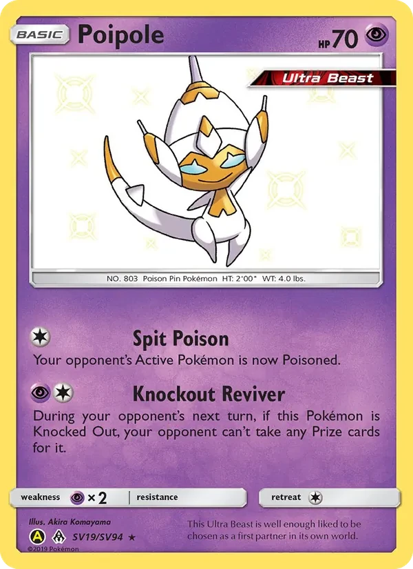 Poipole SV19 Hidden Fates Shiny Vault Pokémon card