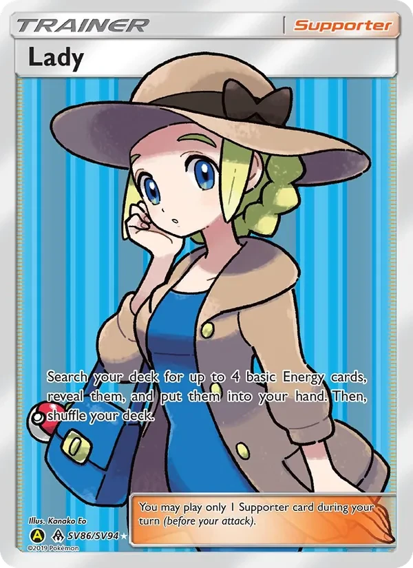 Lady SV86 Hidden Fates Shiny Vault Pokémon card