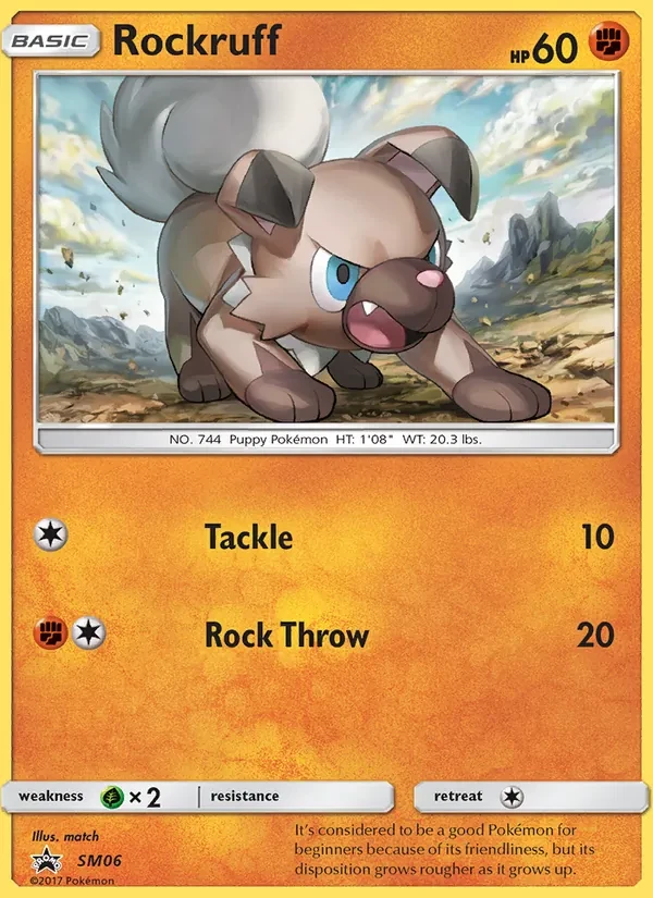 Rockruff SM06 SM Black Star Promos Pokémon card