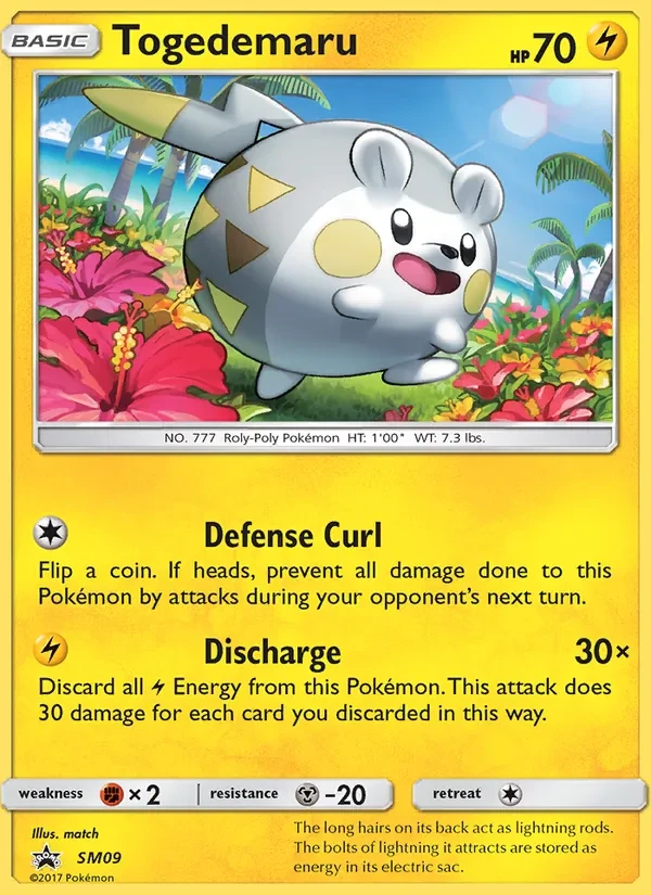 Togedemaru SM09 SM Black Star Promos Pokémon Karte