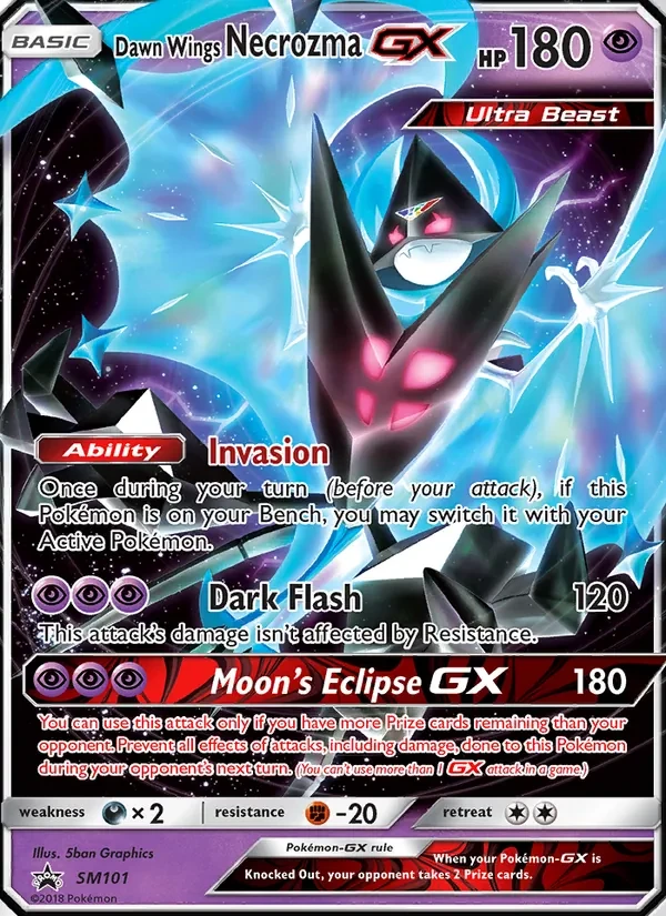 Dawn Wings Necrozma GX SM101 SM Black Star Promos Pokémon kaart