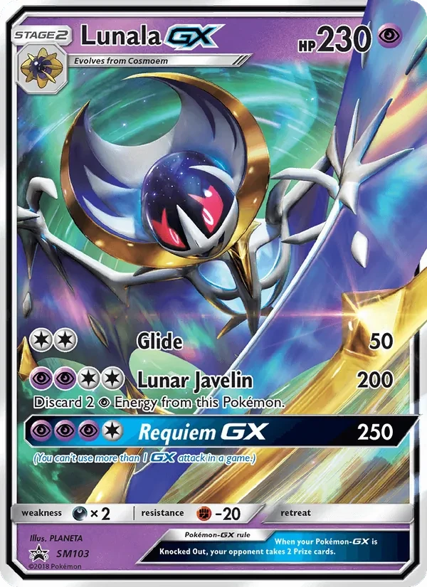 Lunala GX SM103 SM Black Star Promos Pokémon card