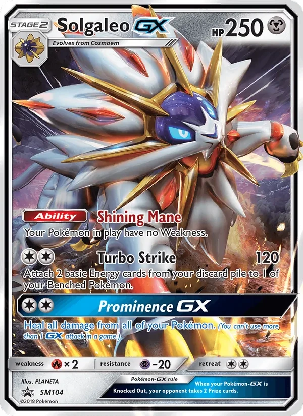Solgaleo GX SM104 SM Black Star Promos Pokémon card
