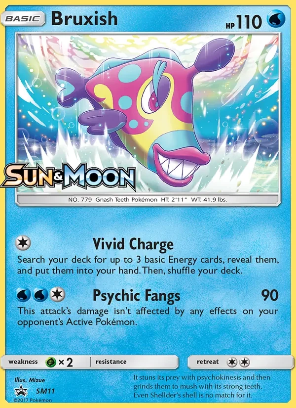 Bruxish SM11 SM Black Star Promos Pokémon card