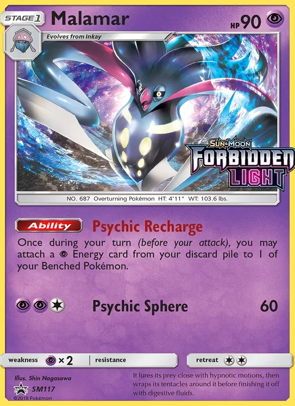 Malamar SM117 SM Black Star Promos Pokémon card