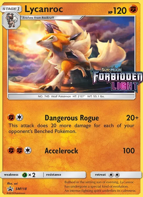 Lycanroc SM118 SM Black Star Promos Pokémon card