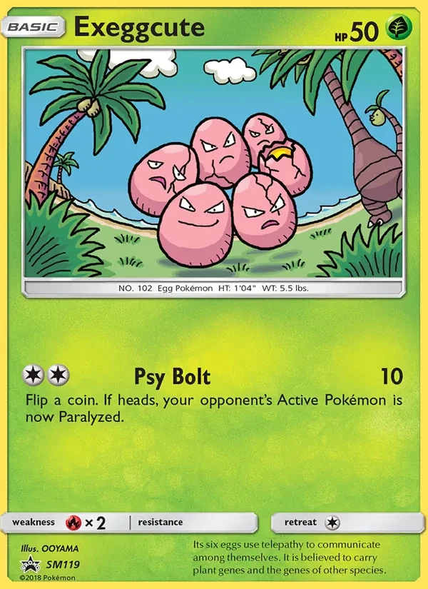 Exeggcute SM119 SM Black Star Promos Pokémon card