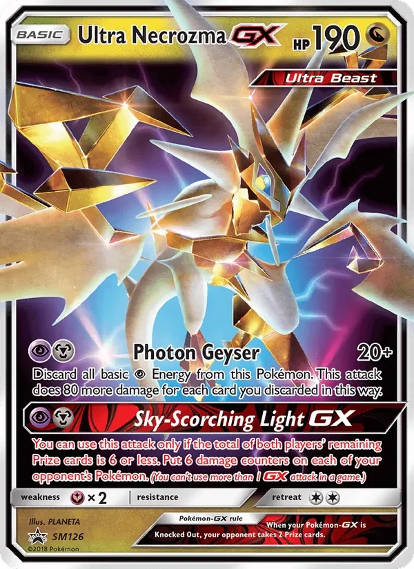 Ultra Necrozma GX SM126 SM Black Star Promos Pokémon kaart
